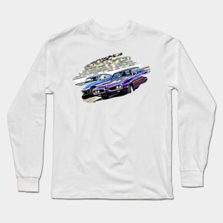 Plymouth Classic Action Art Print Long Sleeve T-Shirt